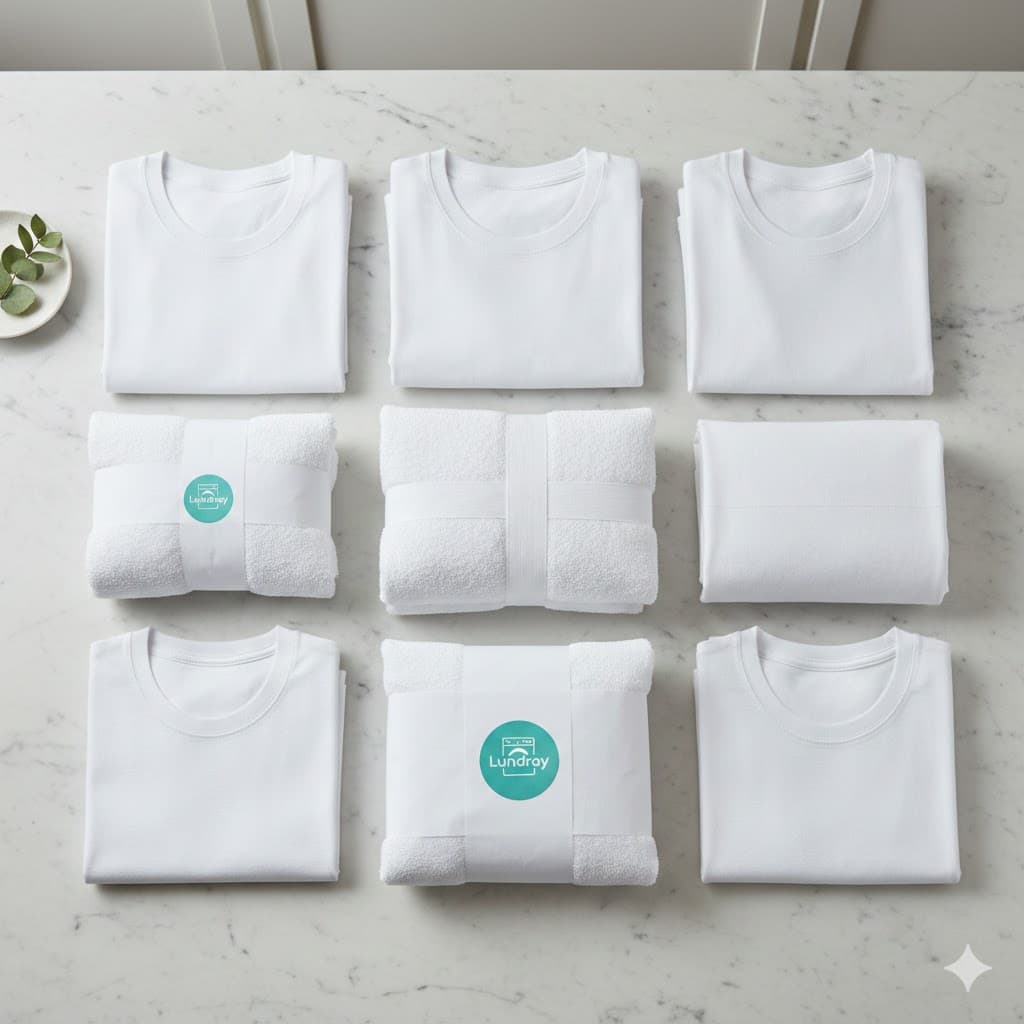 Perfectly folded laundry by Lundray